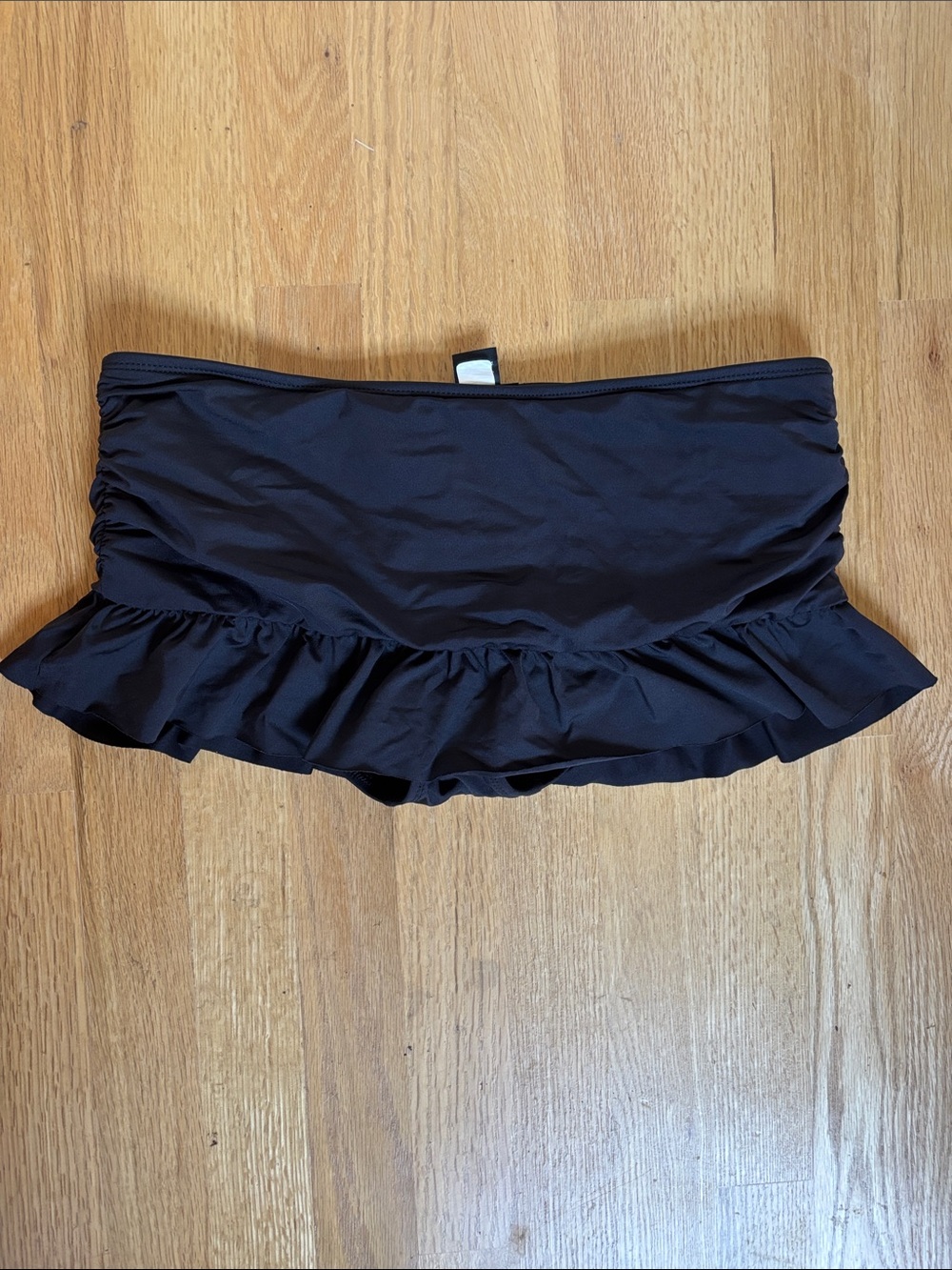 Apt. 9 Black Swim Bikini Skirt with Ruffle M